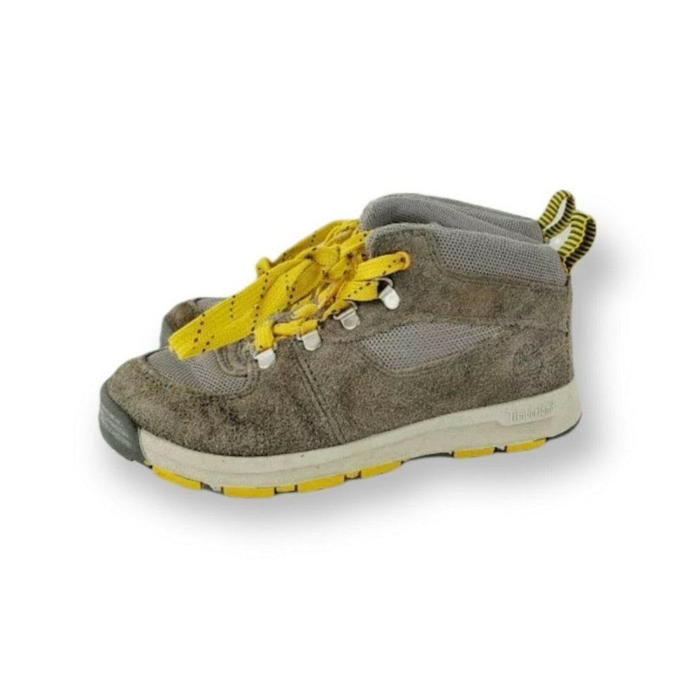 Timberland Unisex Kids Brown Earthkeeper GT Scramble 4883R‎ Mid Nubuck Boots 12